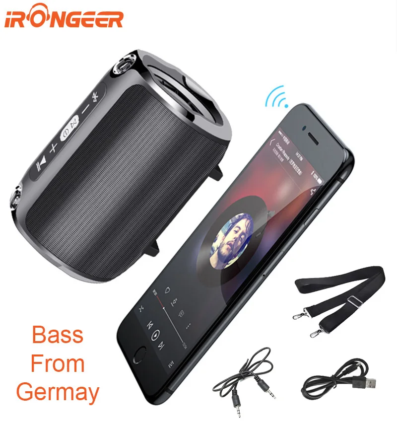 

High Power Waterproof Bluetooth Speaker Portable Column Super Bass Stereo For Computer PC Speakers with FM Radio BT AUX TF USB