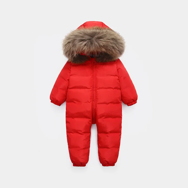 Для маленьких мальчиков зимняя куртка верхняя одежда из натурального меха енота