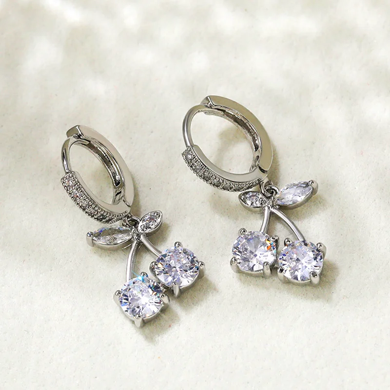 

Fashion Women Drop Earrings Round Hoop Fine Elegant Party Accessories Girl Gift Female Luxury Wedding Dangle Earrings