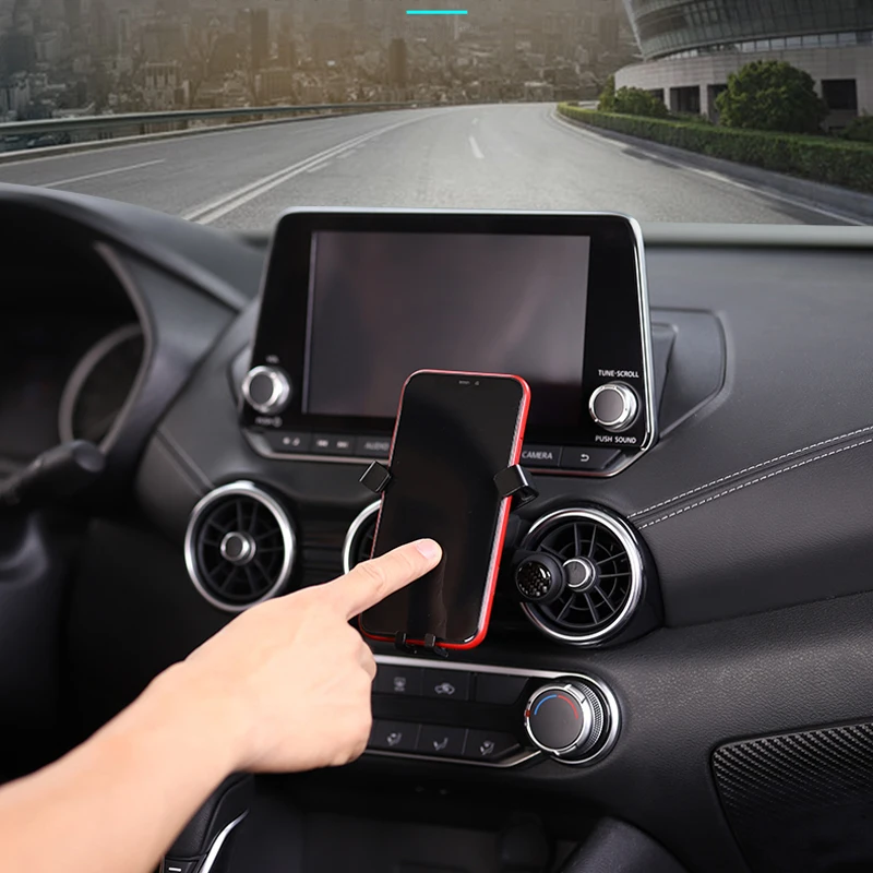 car accessories fit for nissan sylphy sentra b18 2019 2020 2021 gravity phone holder air vent mount mobile stand interior parts free global shipping
