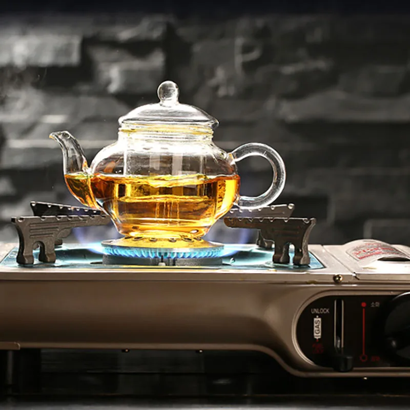 250ML Glass Teapot Household Teaware Tea Infuser Heat Resistant High Temperature Explosion Proof Milk Rose Flower Tea Set Teacup