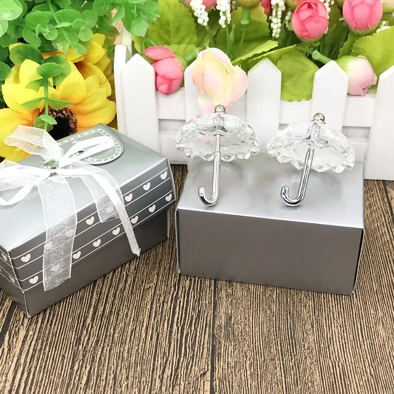 

50PCS Choice Crystal Collection Mini Crystal Umbrella Decoration Wedding&Bridal Shower Favors Event Party Supplies Drop Shipping
