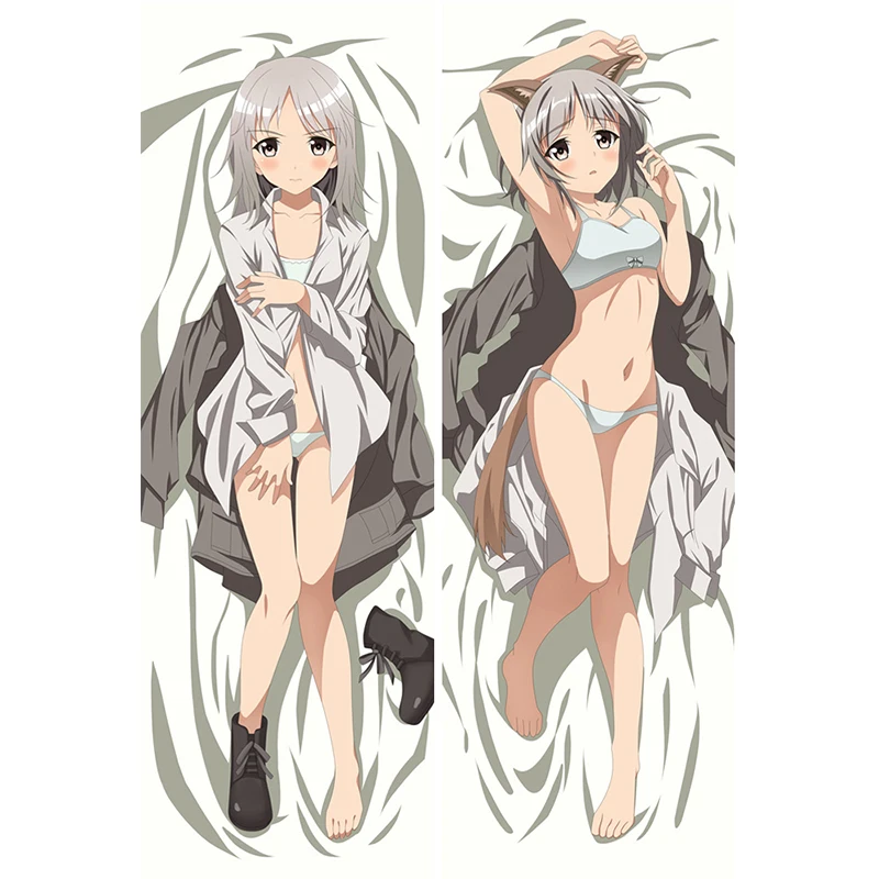 Страйк ведьмы аниме девушка Gertrud Barkhorn Perrine Clostermann длинная подушка для тела чехол с