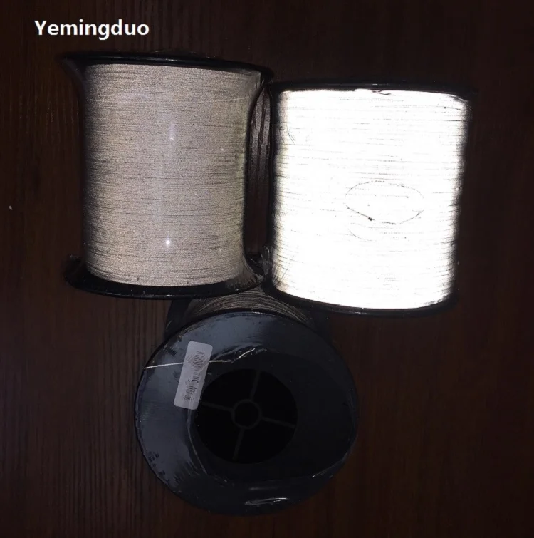 0 5 мм 4000 м/рулон нормальный светильник двойной стороны Светоотражающая нить для