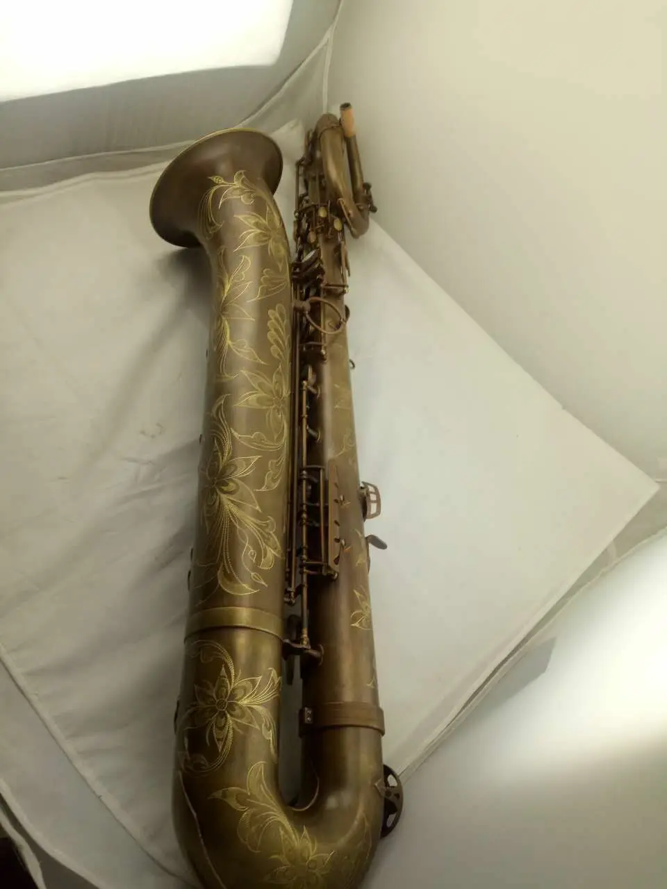 Goede Professionele Oostelijke Muziek Nieuwe Vintage Kleur Bariton Saxofoon Met Draagtas