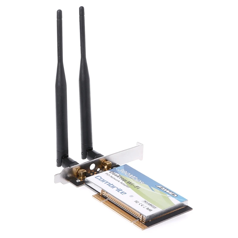 AR9223 PCI 300M 802.11b/g/n беспроводная WiFi карта для настольного ноутбука 6 дБ антенна |