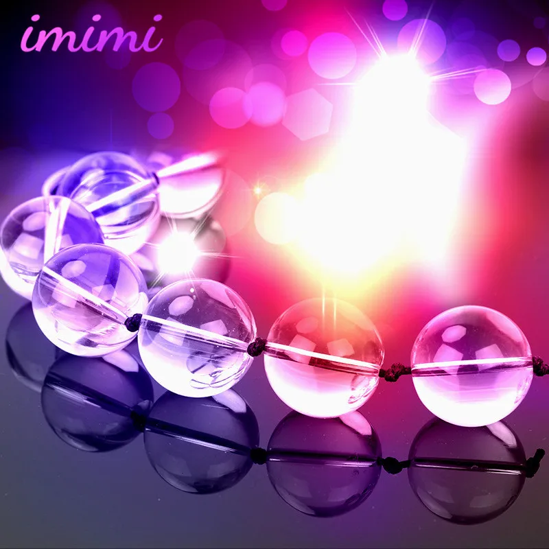 Прозрачные хрустальные анальные шарики Анальная пробка Анальный стимулятор для