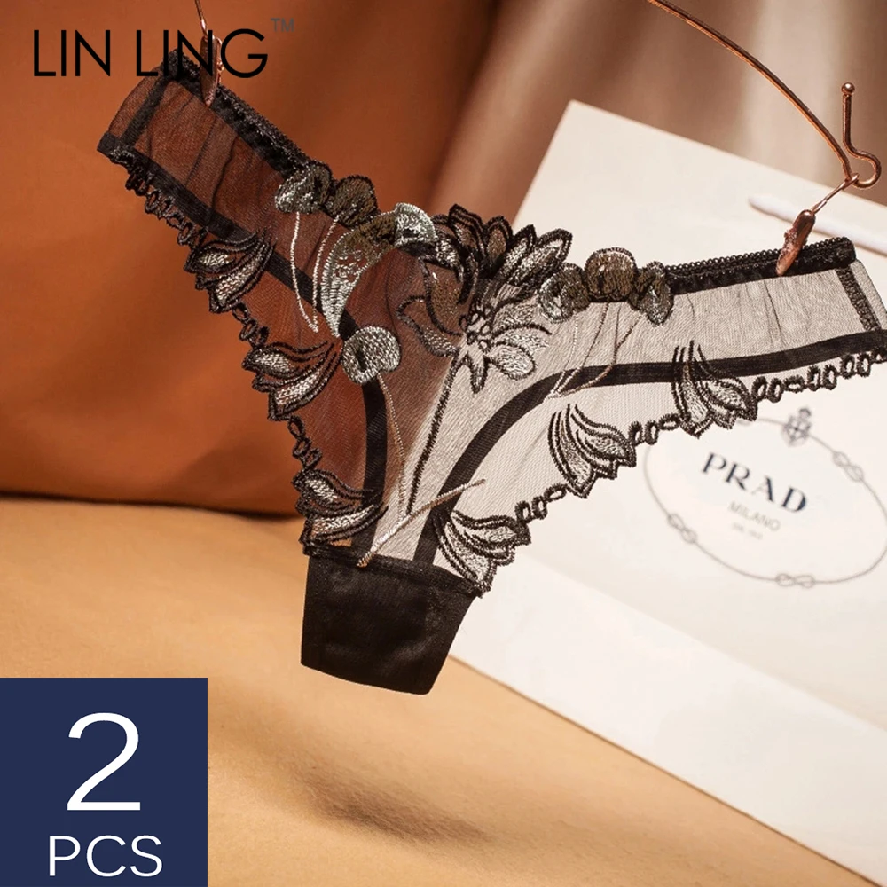2 шт. сексуальные стринги Сетчатое Прозрачное нижнее белье женские трусики с