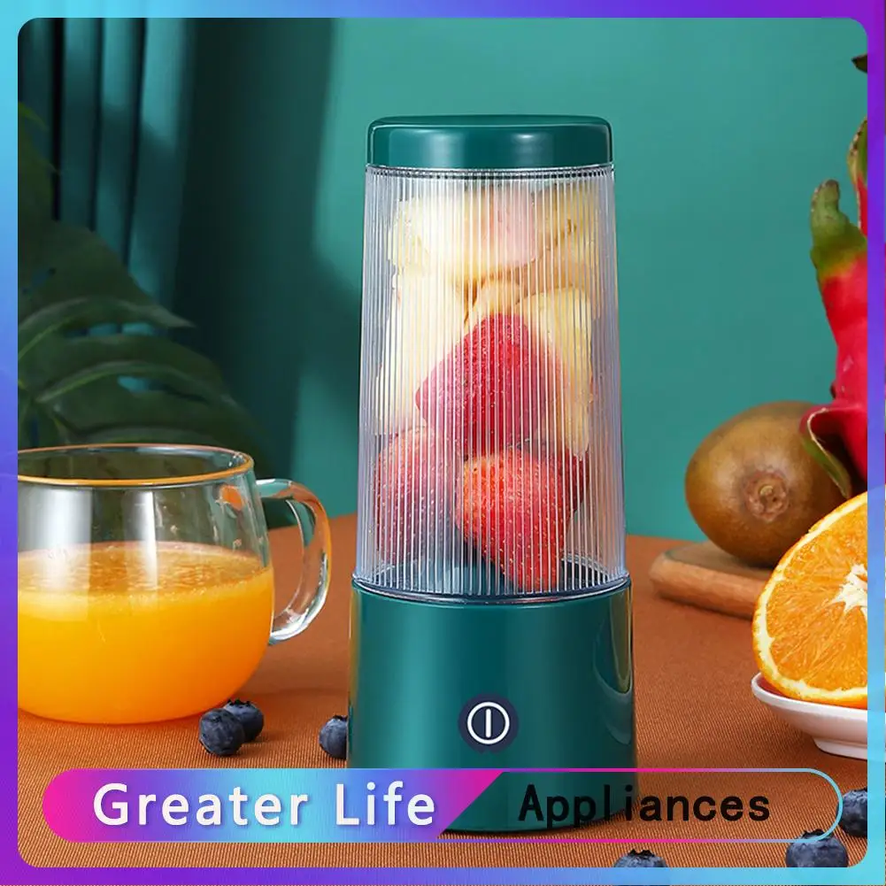 

350ml Mini Portable Juicer Blender USB Rechargeable Electric Food Smoothie Processor Mixer Handheld Personal Fruit Squeezer