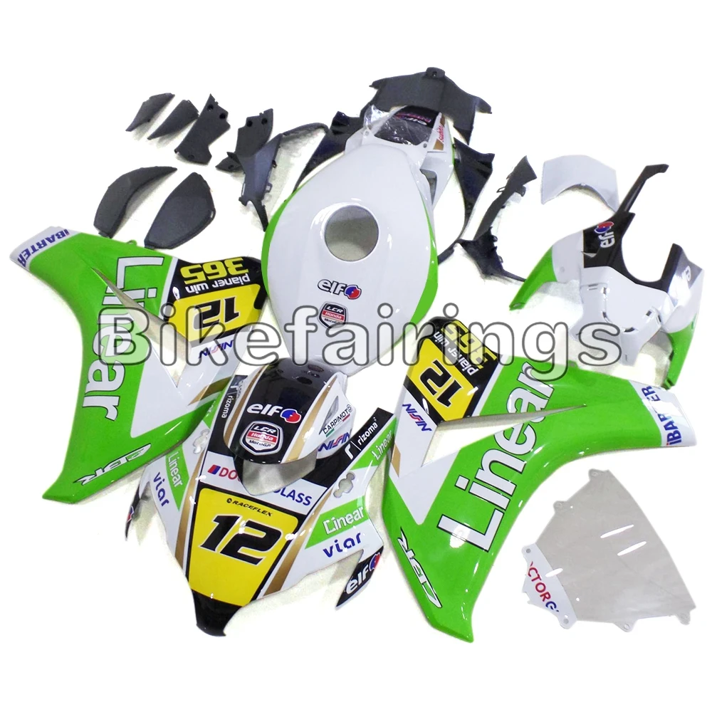

Белый, зеленый корпус, подходит для Honda CBR1000RR 2008 2009 2010 мотоцикла, детской модели CBR1000 RR, комплект кузова Спортивного Велосипеда