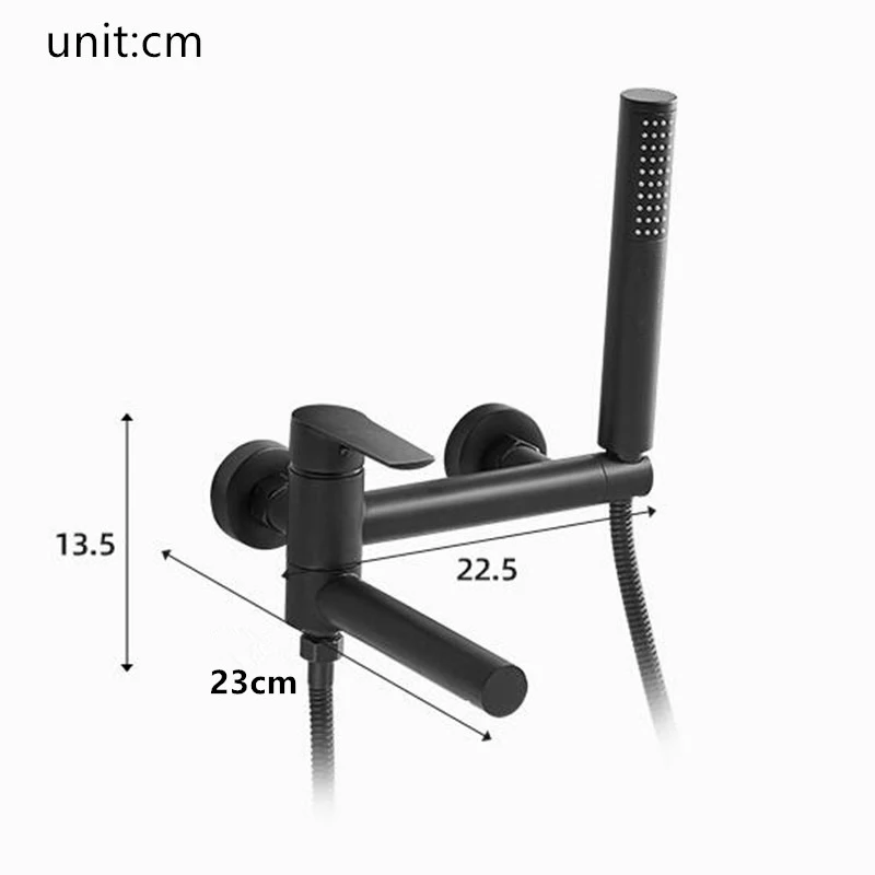 bathroom shower faucet bathroom hot and cold black bathtub faucet bath shower mixer shower water mixer tap black bathroom shower free global shipping