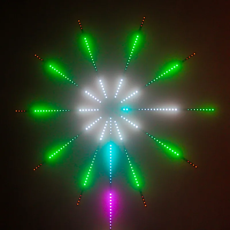 Светодиодная ленсветильник с фейерверком неоновая RGB LED лампа музыкальным