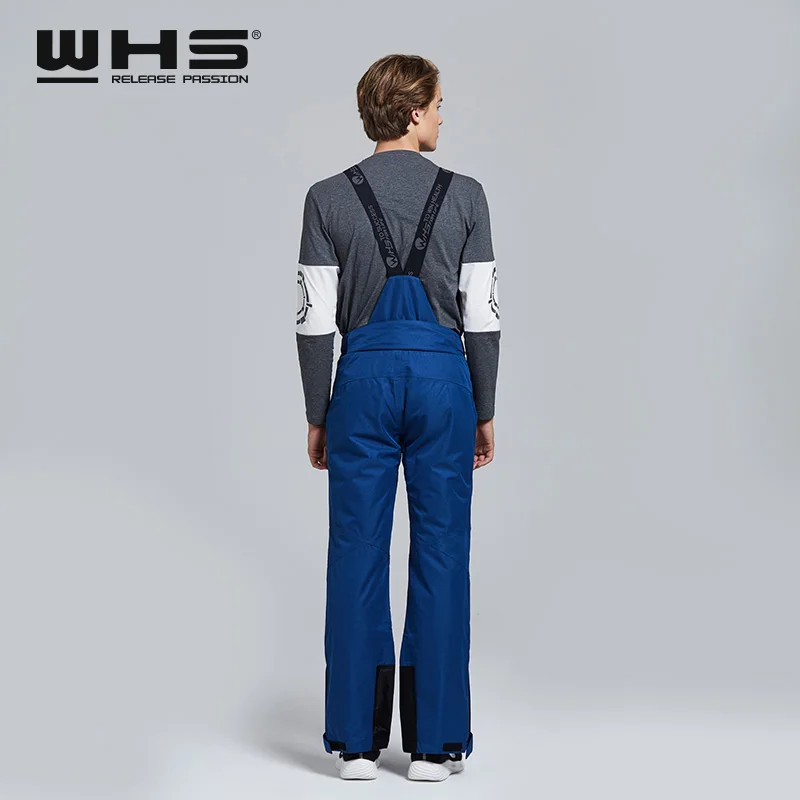 WHS Для мужчин лыжные брюки брендов Открытый Теплый Сноуборд Штаны пальто мужской водонепроницаемый снег брюк человек спорт отдых брюки зима