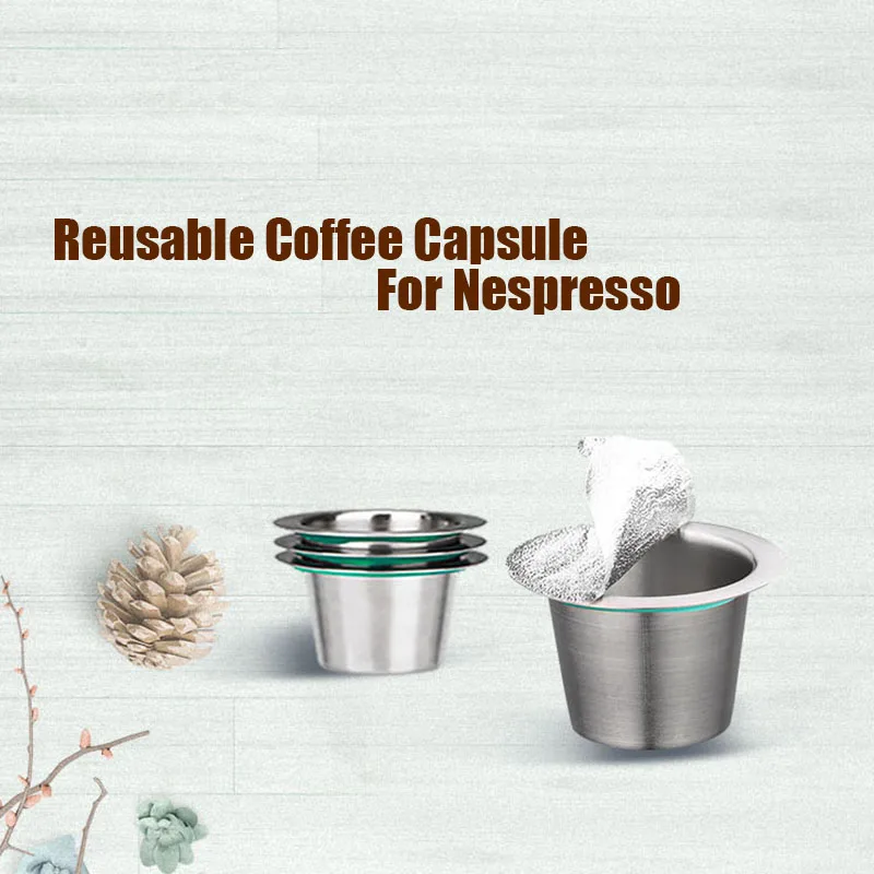 Многоразовые кофейные капсулы Nespresso из нержавеющей стали 18 шт.|Кофейные наборы| |