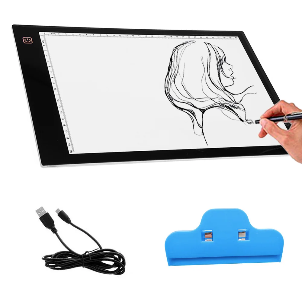 Besegad A4 USB светодиодный светильник для рисования с защитой зрения затемняемый