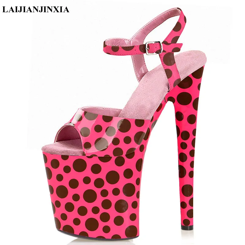 

Женские босоножки на очень высоком каблуке 20 см, разноцветные, в готическом стиле