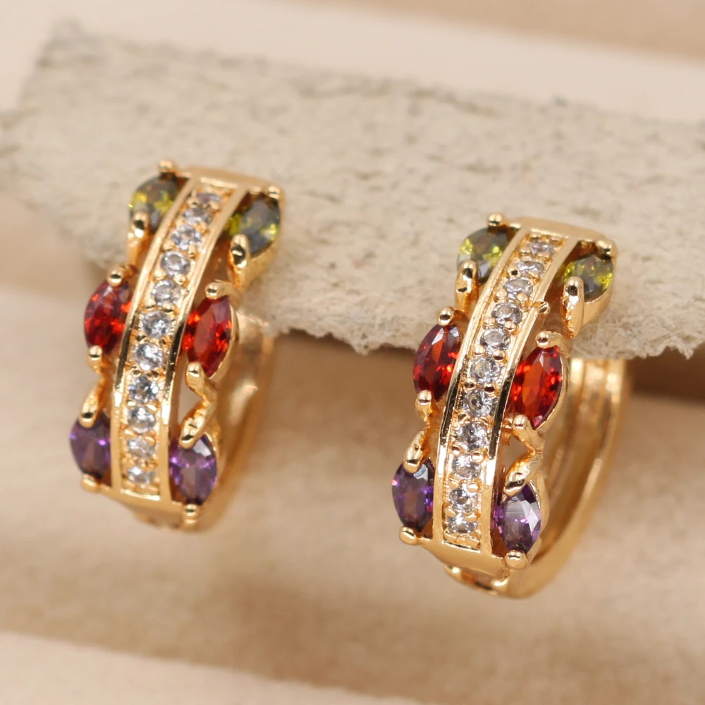 Новые эффектные богемные серьги женские индийские ювелирные изделия Золотые