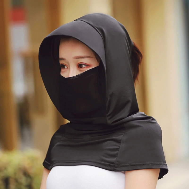 

Arm Sleeves Ice Silk Sunscreen Sleeves Long Gloves Sun UV Protection Sun Hat Protection Face Neck Hand Protector Cover Outdoor