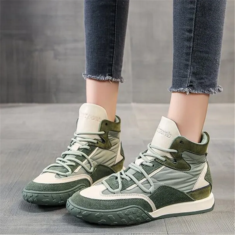 

Women's shoes 2021 new leisure Platform all-match women's sports shoes fashion high-top comfortable women's sneakers loafers
