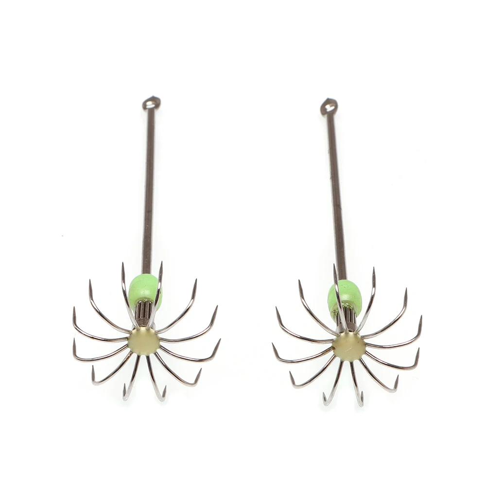 2 шт./лот крючок для зонтика надувной трубчатый светящийся морской рыбалки