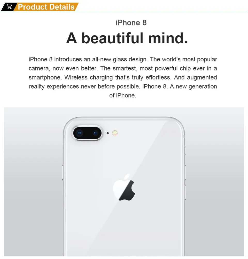 Apple iPhone 8 4," 2 Гб ОЗУ 64 Гб/256 ГБ шестиядерный IOS 3D Touch ID 12.0MP отпечаток пальца 4G LTE разблокированный мобильный телефон