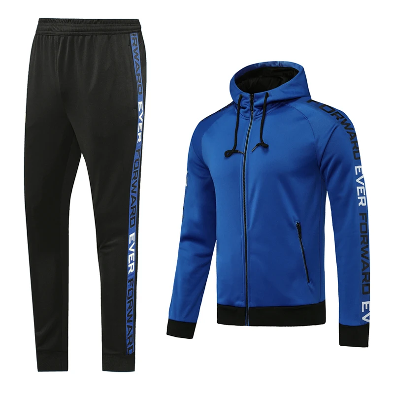 

2020 Sport Tracksuit Men's hoodie Sets Casual Sports Suit Spring Autumn Men Sportswear Zipper Hoodie + Pants Training Suit