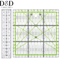dd 15cm quilting patchwork ruler fabric cloth cutting ruler acrylic sewing rulers diy knitting crafts tailor sewing accessories