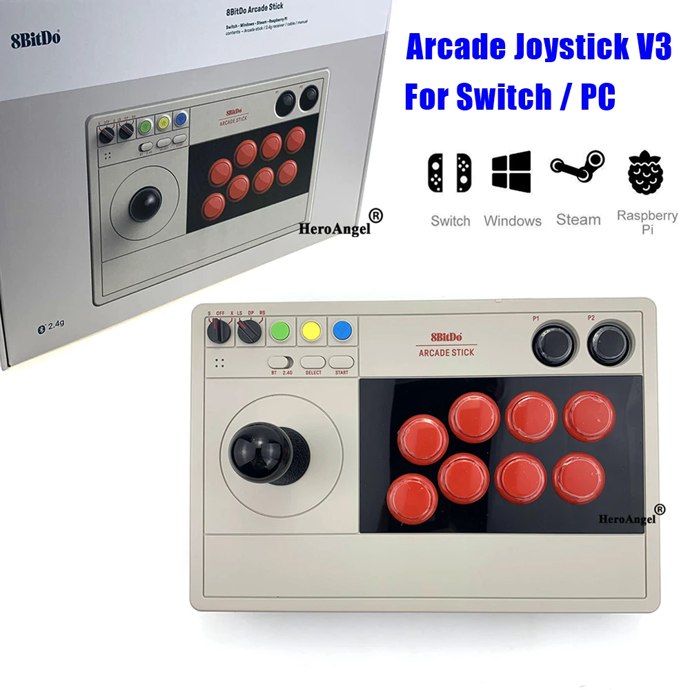 8bitdo Bluetooth аркадная игра Стик V3 Беспроводной проводной джойстик с 2 4G приемник для