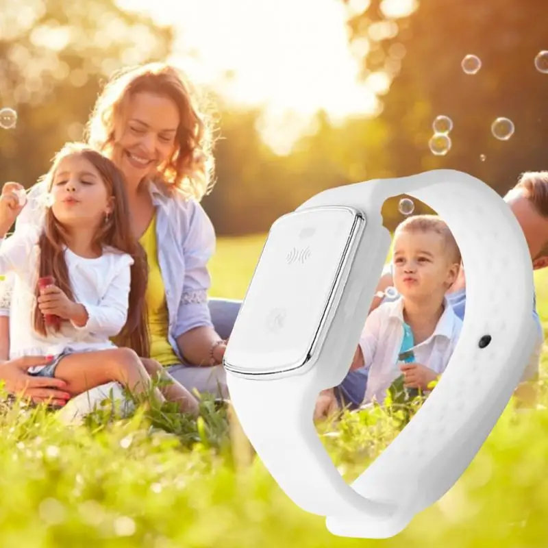 

Bracelet Ultrasonic Mosquito Repellent Traps Mosquito Repellent Child Adult Baby Couples Style Artifact Outdoor Portable Buckle