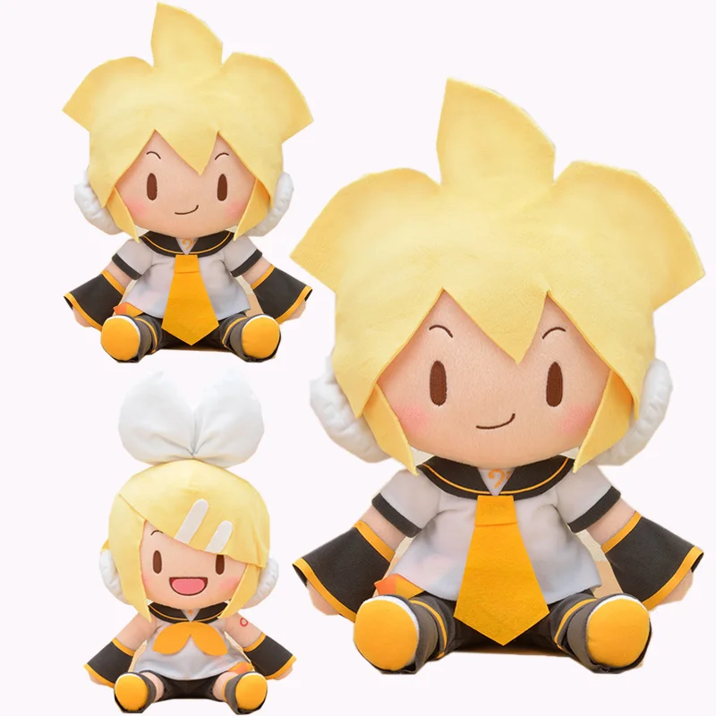 

34-38Cm Original Anime Sega Hatsune Miku Plush Toys Kawaii Vocaloid Kagamine Len Kagamine Rin Plush Toys Collection Gifts
