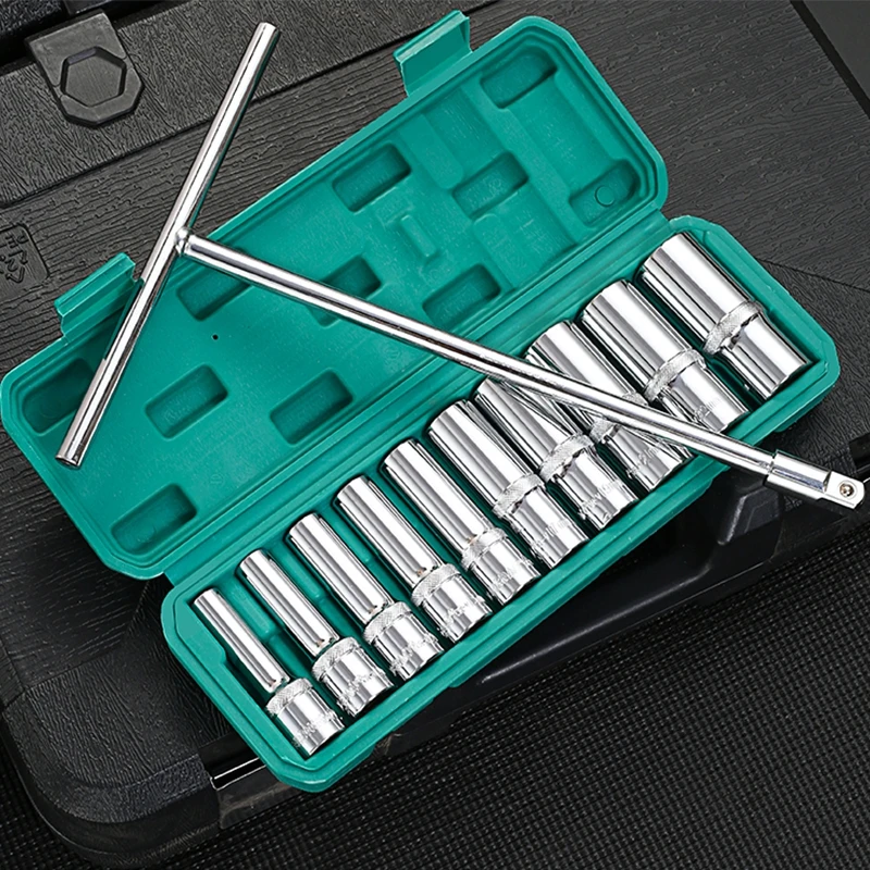 

Socket Ratchet Car Repair Tool Wrench Set Head Ratchet Pawl Socket Spanner Screwdriver Professional Metalworking Tool Kit