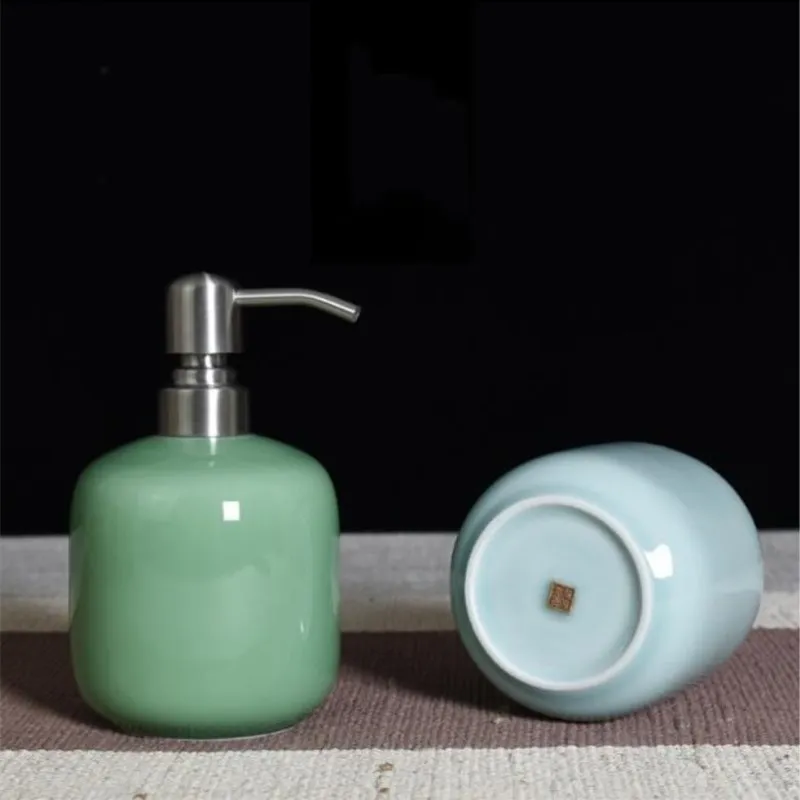 

Celadon Ceramic Liquid soap dispenser bathroom soap dispenser hotel products accessories