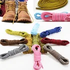 Двойной Цвет полосатый круглые шнурки унисекс ботинки Спортивная обувь кроссовки высокого качества zapatillas шнурки 120150 см