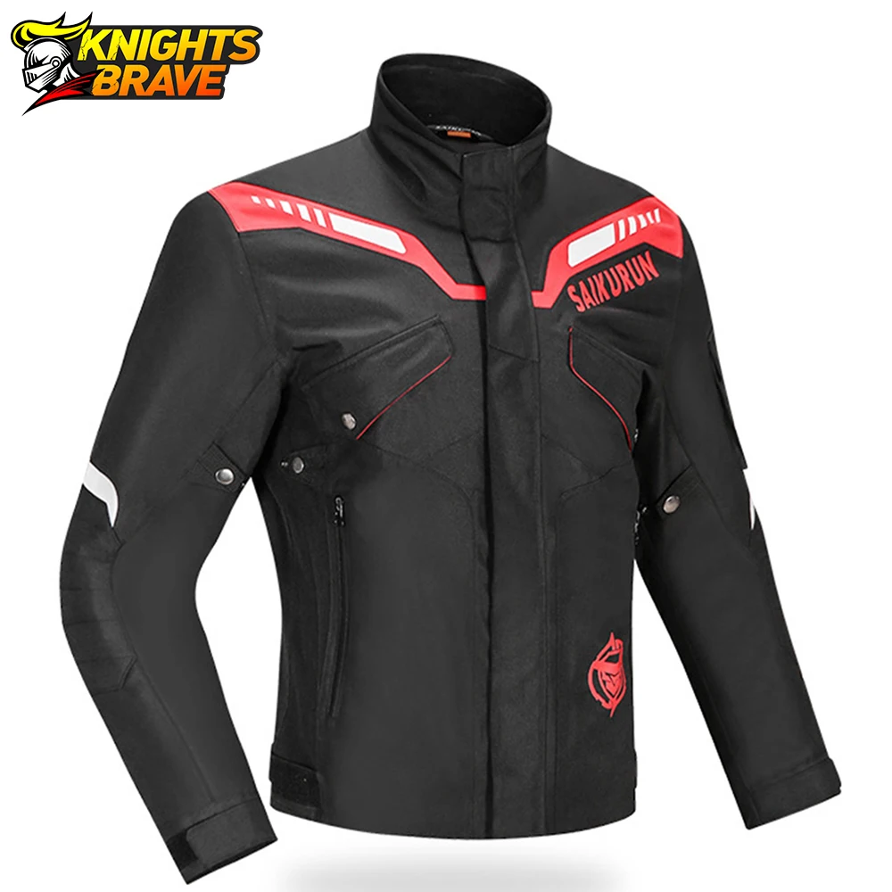 SAIKURUN Chaqueta Moto Waterproof Motorcycle Jacket Men Motocross Off-Road Racing Jacket Protective Gear Chaqueta Moto Hombre