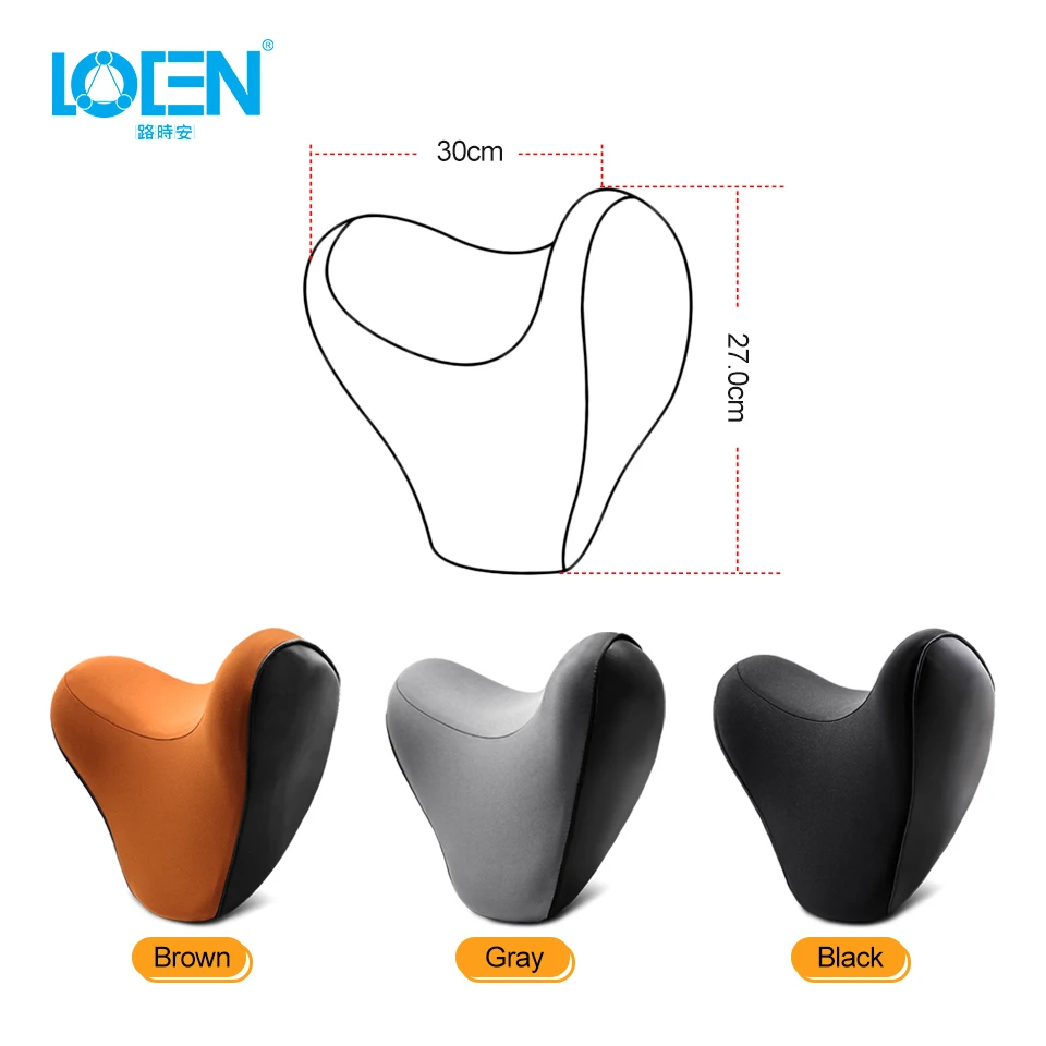LOEN U shape Memory хлопковая Автомобильная подушка для шеи подголовник Foam ткань