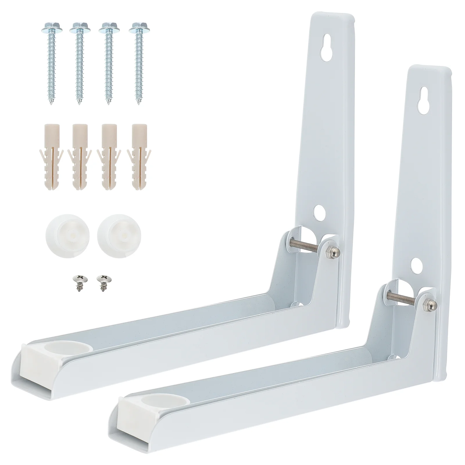 

2 шт. стальная стойка для хранения микроволновой печи настенный выдвижной кронштейн
