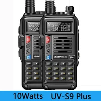 walkie talkie uv s9 plus powerful 10w cb radio remote transceiver portable two way hunting and travel radio 2 sets