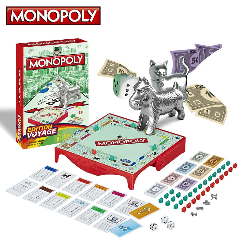 

Hasbro Gaming Monopoly Travel version Edition Board Game Family Party Games For Adult Family Gaming Toys