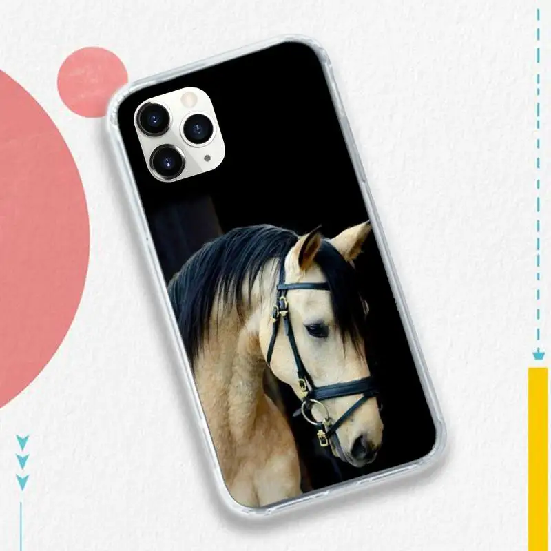 

Handsome Horse Animal Phone Case for iPhone 11 12 pro XS MAX 8 7 6 6S Plus X 5S SE 2020 XR