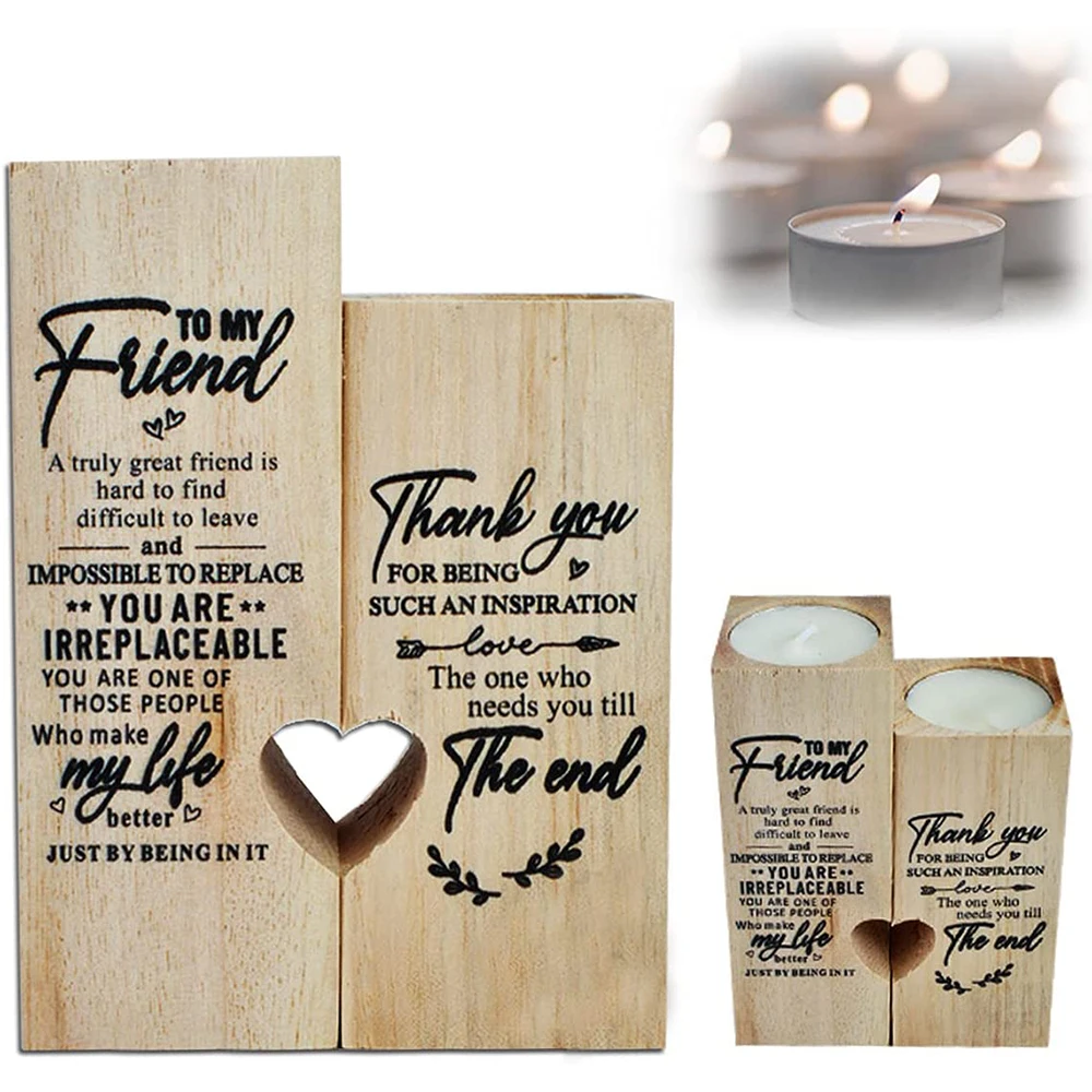 

Candle Holder, Birthday Gifts for Women, Friendship Gifts, Thank you Gifts for Sister Female Girl Friend (Include Candle)