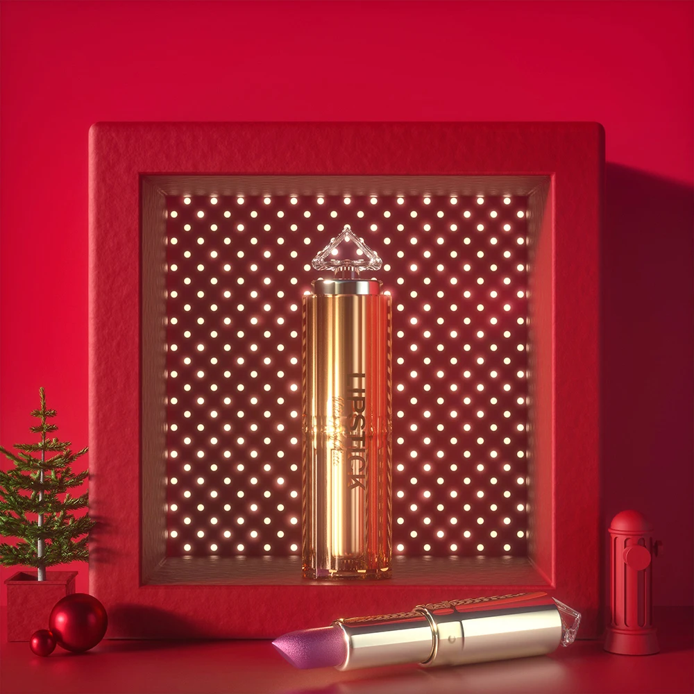 Стойкая водостойкая матовая фиолетовая блестящая Волшебная коричневая помада