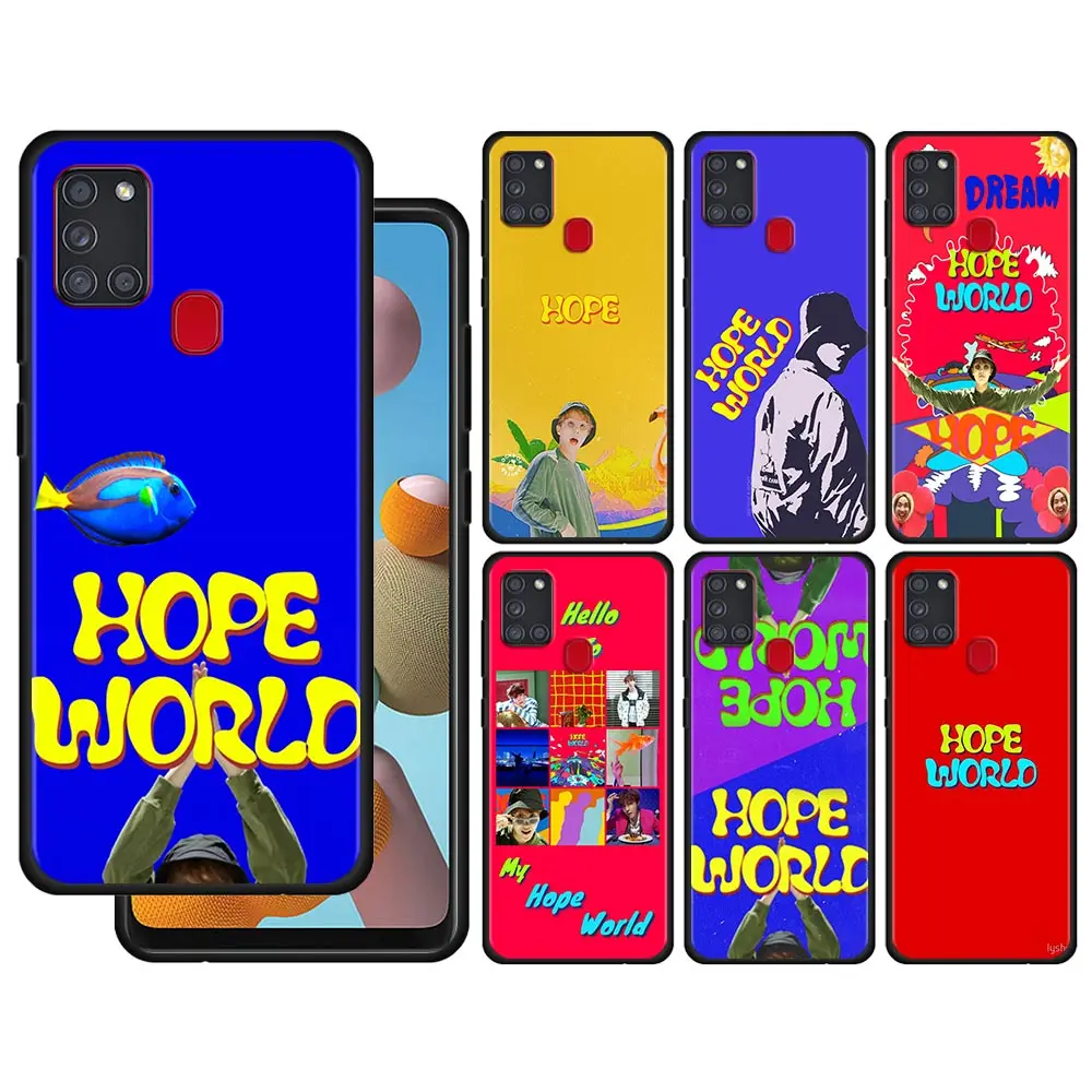 

Phone Case For Samsung Galaxy A22 A51 A12 A21s A71 A31 A52 A32 A02s A11 A72 A41 A42 A01 A02 A21 Cover Hope World