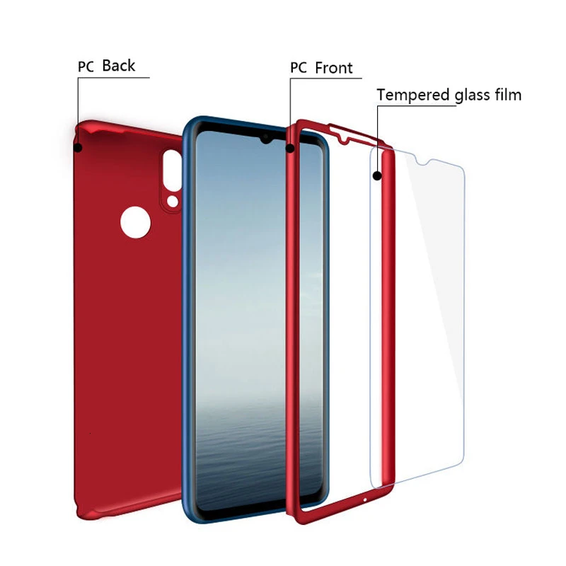 Чехол для телефона Xiaomi Redmi Note 7 pro защитные чехлы с полным покрытием на 360 градусов