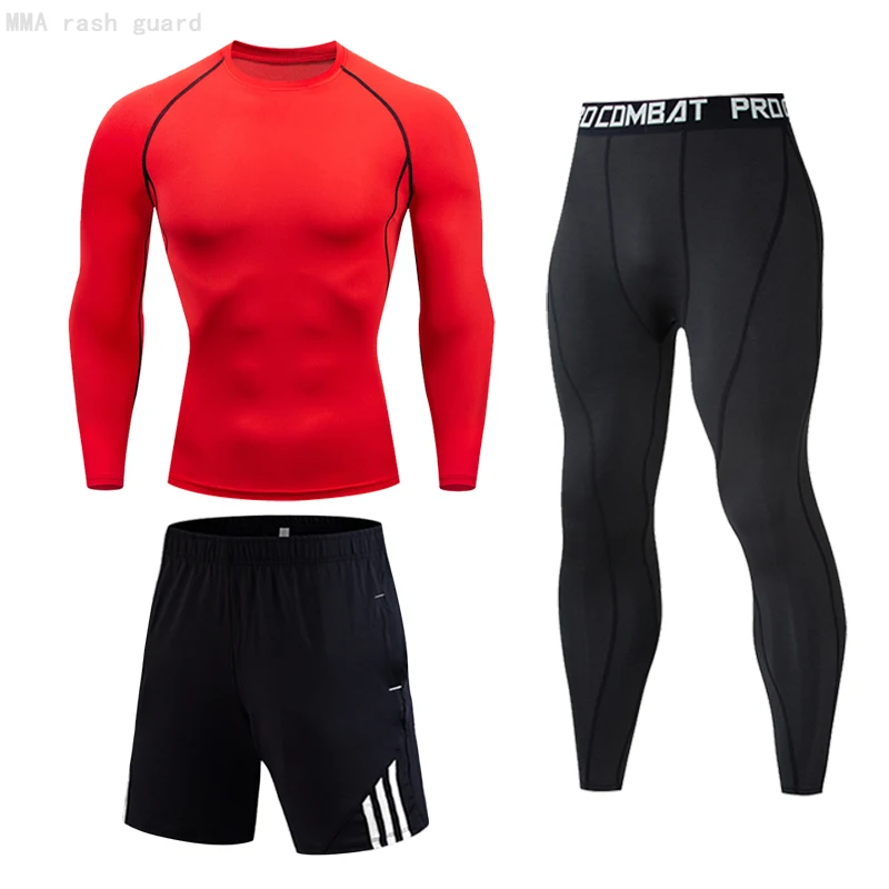 Брендовый мужской спортивный костюм 2021 однотонные влагоотводящие