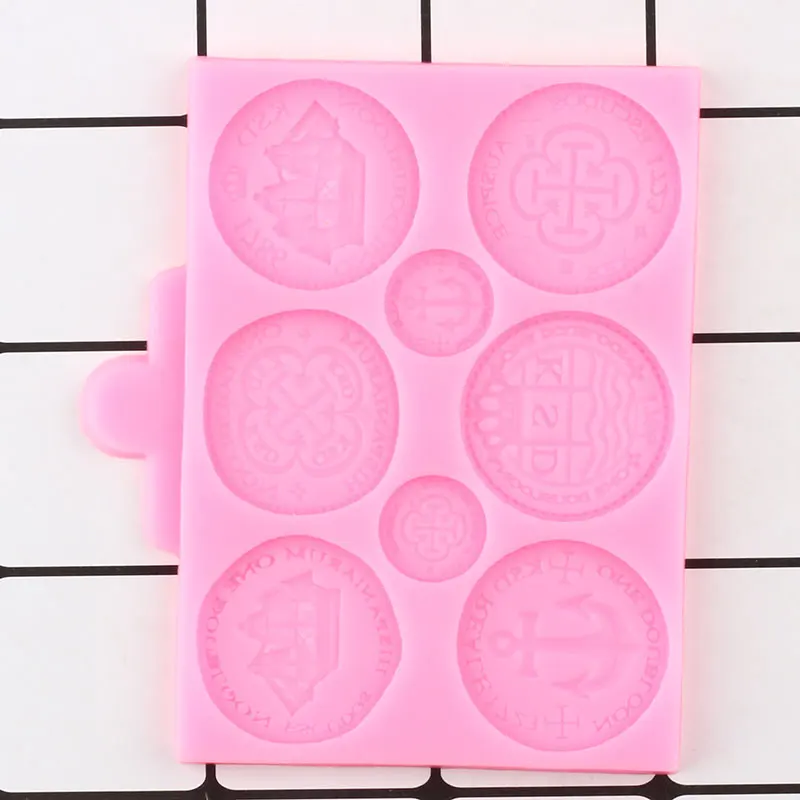 Сокровища в виде монет силиконовые формы кекс сделай сам Топпер инструменты для