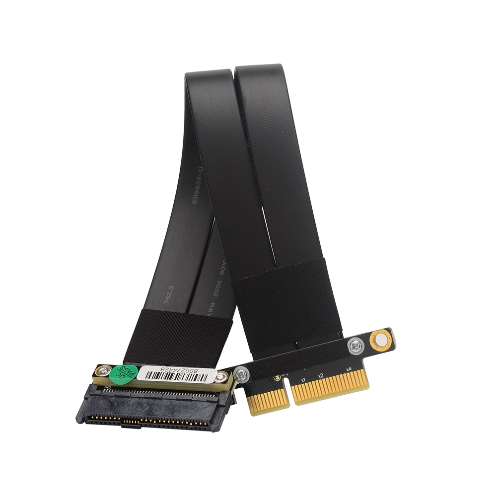 

U.2 NVMe SSD to PCI-E 3.0 X4 SFF-8639 NVMe PCIe Chia Mining Extension Data Cable High Rate Transmission R27SF 8G/Bps U2 Extender