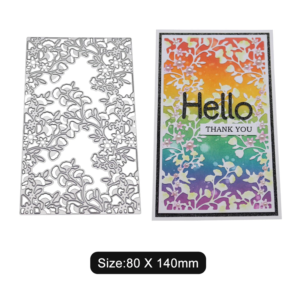 Цветочные границы металлические трафареты для пресс формы тиснение кружево