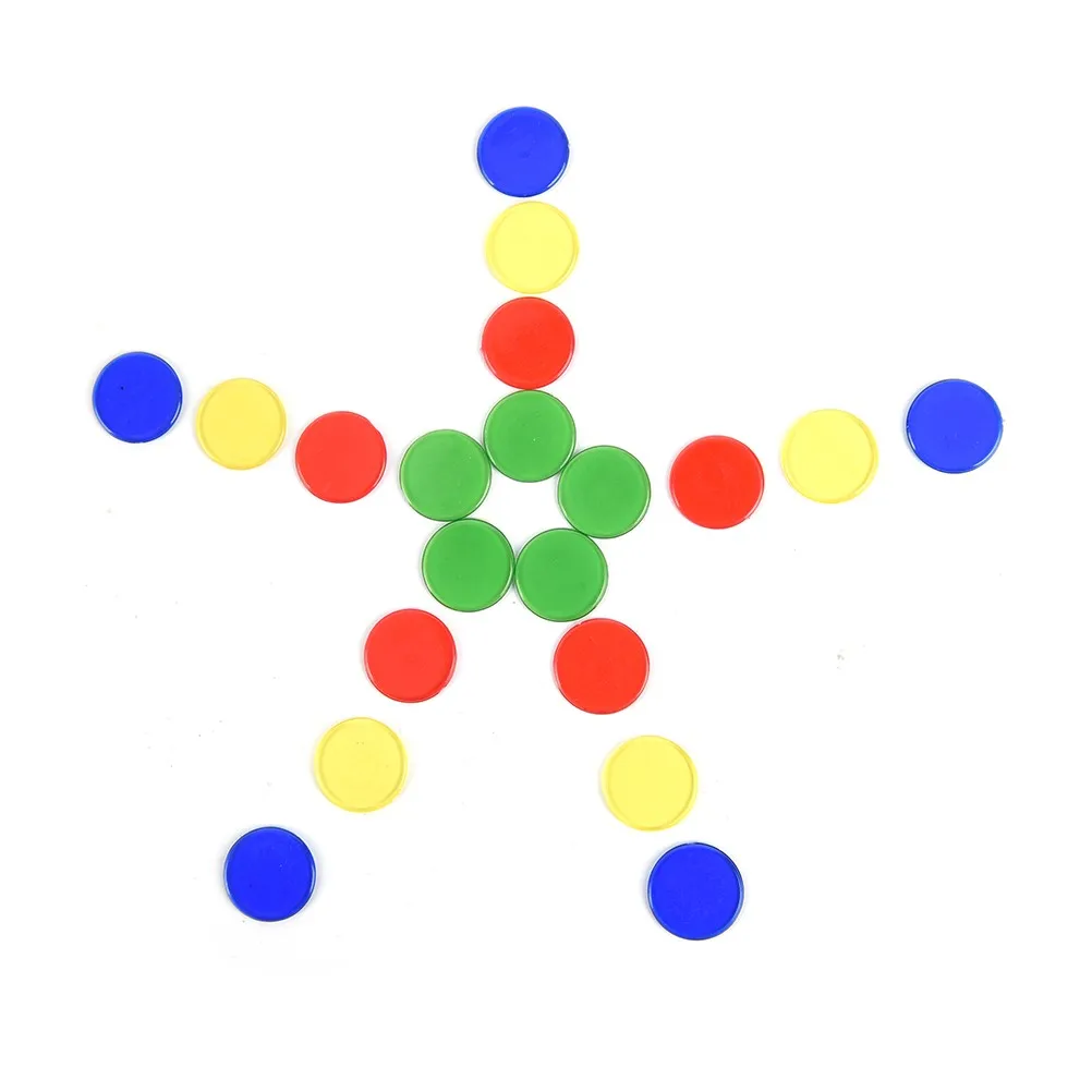 100 шт. Профессиональные фишки для бинго маркеры игр в 1 5 см 4 цвета высокое