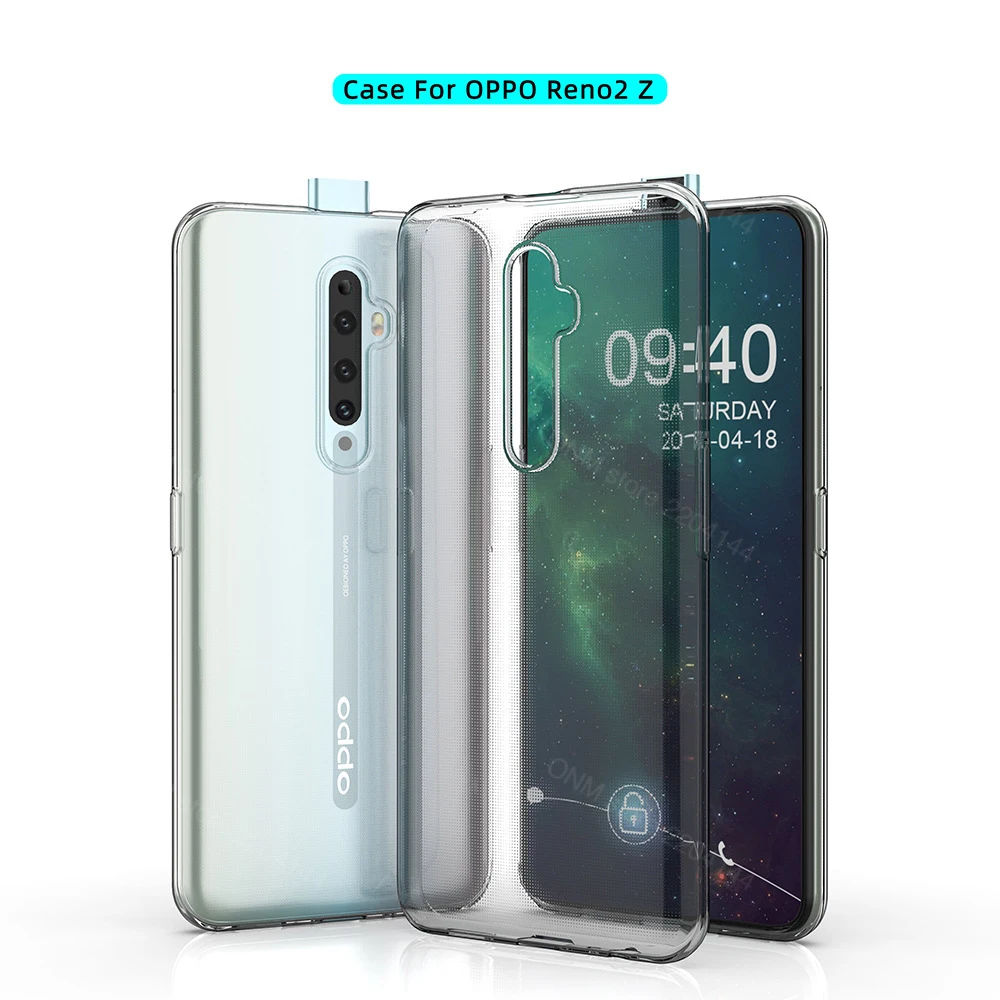 

Case For Oppo Reno 2 Z TPU Silicon Clear Fitted Bumper Soft Case for Oppo Reno 2 Z Transparent Back Cover
