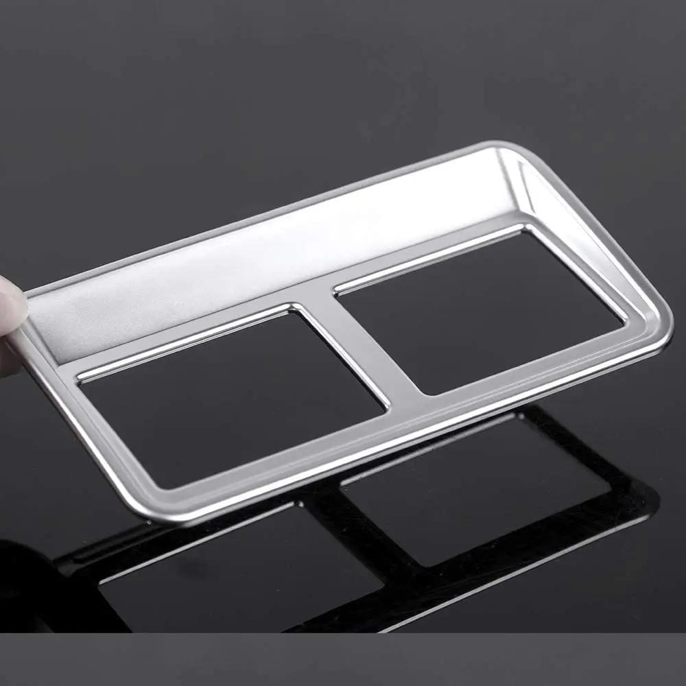 ABS Хромированная задняя дверь переключатель Регулятор фары кнопка Крышка